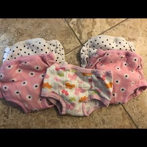 Toddler girl training pants. Set of 5.